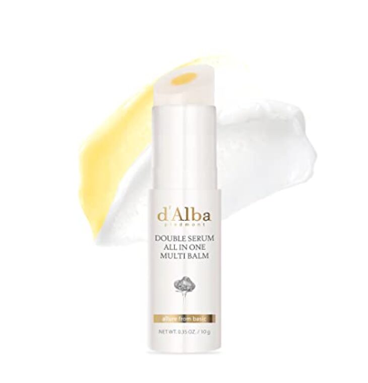 d'alba Piedmont Italian White Truffle Double Serum All-in-one Multi Balm, Vegan Skincare with Vitamin C and Vegan Collagen, 3-in-1 Anti Wrinkle, Eye Treatment, Dark Spot Remover