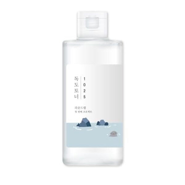 ROUND LAB Dokdo Toner | Exfoliate Dead Skin Cells, Replenish Skin with Long Lasting Moisture, Hydrating, Watery Type Toner (6.76fl.oz)