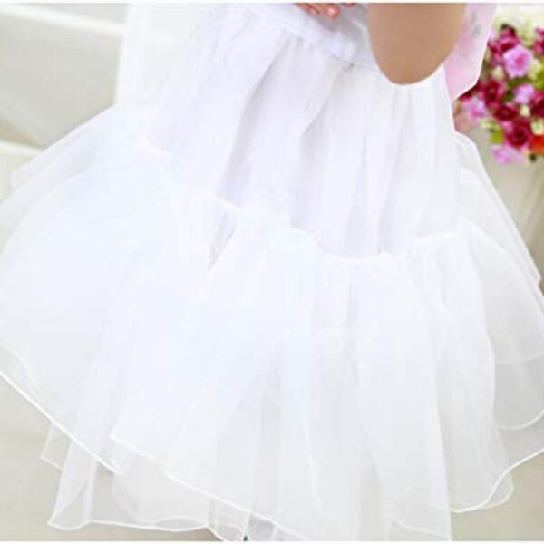 Girl Baby Hanbok Petticoat Inner Skirt Sochima Korea Traditional Clothing Dress Soft Fabric Big Volume 1-2 Ages First Birthday White