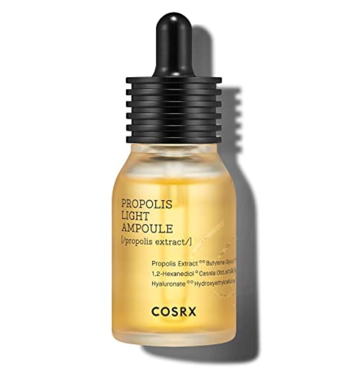 COSRX Propolis Ampoule, Glow Boosting Serum for Face with 73.5% Propolis Extract, 1.01fl.oz/30ml, Hydrating Essence for Sensitive Skin, Fine Lines, Uneven Skintone, Korean Skin Care