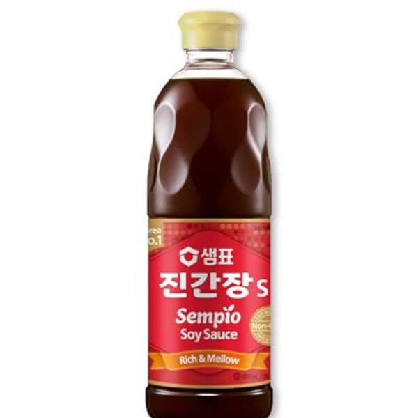 Sempio Soy Sauce Jin S (29.1fl oz) - Hearty Savory Flavor Enhancer, Authentic Korean Asian Cuisine. Kosher, Non-GMO