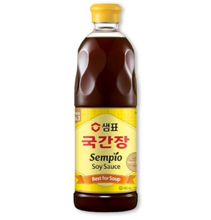 Sempio Soy Sauce for Soup (31.4fl oz) - Light, Savory Flavor Enhancer, Authentic Korean Asian Cuisine. Kosher, Non-GMO