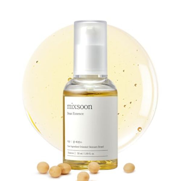 mixsoon Bean Essence, Vegansnail, Exfoliating Essence for face, Hydrating Korean Skin Care,Glassskin 1.69 fl.oz/50ml