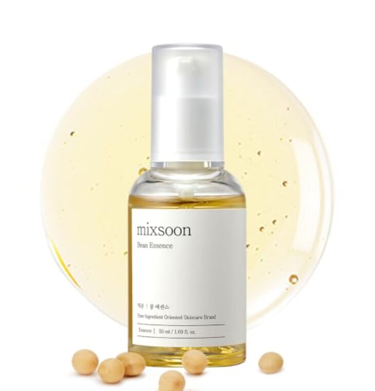 mixsoon Bean Essence, Vegansnail, Exfoliating Essence for face, Hydrating Korean Skin Care,Glassskin 1.69 fl.oz/50ml