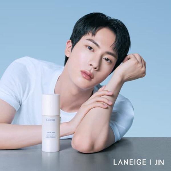 LANEIGE Cream Skin Refillable Toner & Moisturizer Mini with Ceramides and Peptides: Korean Milky Toner, Amino Acid, Nourish, Hydrate, Barrier-Boosting, Visibly Firm 50 ml