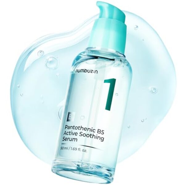 numbuzin No.1 Pantothenic B5 Active Soothing Serum | Soothing Hydrating Serum | Pantothenic Acid, Niacinamide | Excess Oil Control, Reduces Breakouts, Acne | Oily, Acne-Prone Skin | 1.69 fl. oz.