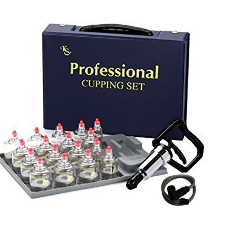 Professional Cupping Set *Made in Korea* (17 Cups) with Extension Tube($3.00 Value) KS Choi Corp "Made in Korea"