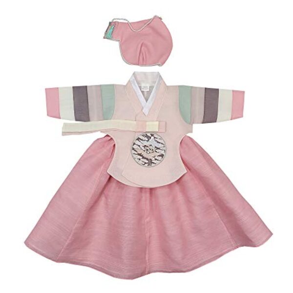 hanbok ore Hanbok Baby Girl 100th Days Korea Traditional BAIKIL Party Celebrations Pink Saekdong 01,Medium