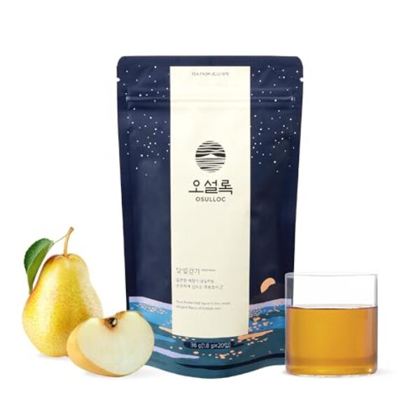 OSULLOC Moon Walk Tea (Korean Pear Flavor) | Premium Blended Tea Bag | Sweet Fruit Tea | 20 Count, 1.27oz