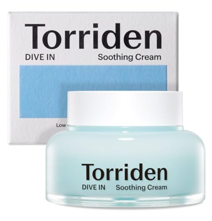 Torriden DIVE-IN Hyaluronic Acid Soothing Cream 3.38 fl oz | Revitalizing Facial Moisturizer for Sensitive, Dry Skin | Fragrance-free, Alcohol-free, No Colorants | Vegan, Cruelty-Free