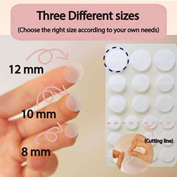 MEAROSA Beauty Acne Pimple Spot Patch 105 dots(MADE IN KOREA) - VEGAN, Absorbing cover, Hydrocolloid Blemish Spot Patch Beauty Spot Patch Three Size