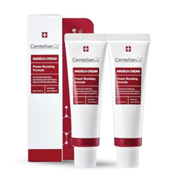 CENTELLIAN 24 Madeca Cream (Season 4, 1.7+1.7fl oz) - Centella Moisturizer for Face, Korean Skin Care. Dry, Sensitive Skin. TECA, Centella Asiatica, Madecassoside.