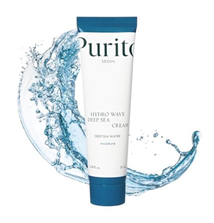 PURITO Deep Sea Cream, Hydration, Lightweight, for All Skin Types, Daily Face Moisturizer, Vegan & Cruelty-Free, Korean Skin Care, 50ml 1.69fl.oz