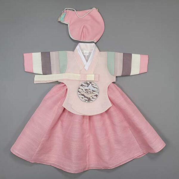 hanbok ore Hanbok Baby Girl 100th Days Korea Traditional BAIKIL Party Celebrations Pink Saekdong 01,Medium