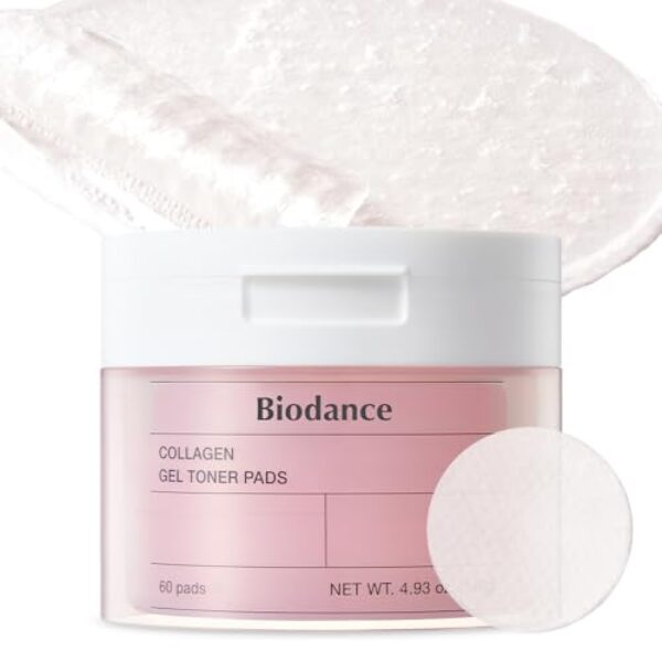 Biodance Collagen Gel Toner Pads | Pore Perfecting, Improving Elasticity, Korean Toner Pads for Sensitive Skin | 4.93 fl.oz.(140g), 60Pads