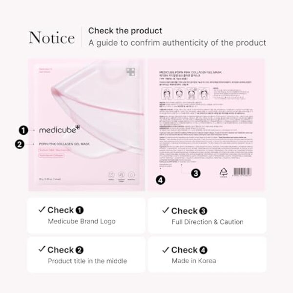 Medicube Salmon DNA PDRN pink collagen jelly gel mask | overnight face mask for glass glow skin- elasticity, hydrating, firming and moisturizing | korean skincare, 28g, 1ea