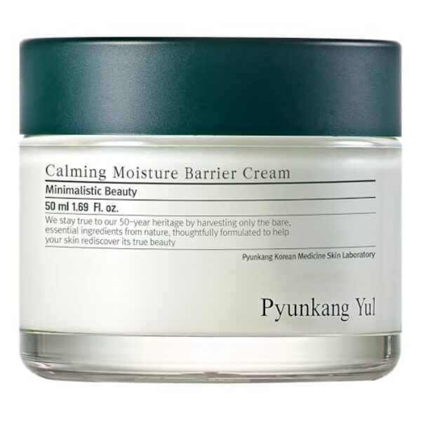 Pyunkang Yul [PKY] Calming Moisture Barrier Cream Instantly Soothes Sensitive Skin, Hyaluronic Acid & Ceramide for Hydration, Vegan, Korean Skincare (1.69 Fl. Oz, 50ml)