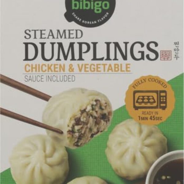 Bibigo Chicken and Vegetable Steamed Dumplings, 6 Oz