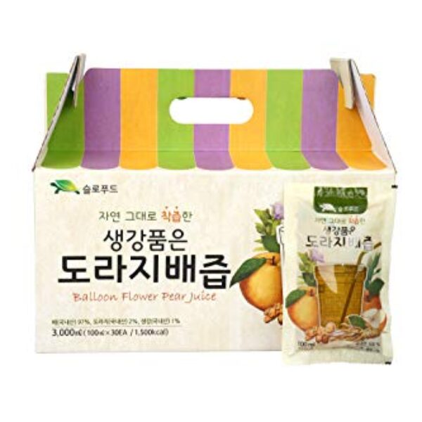 Premium Real Korean Pear, Balloon Flower Root, & Ginger Juice - No Preservatives or Artificial Additives - Natural and Pure - Health Care for Changing Season - For Men and Women of All Ages