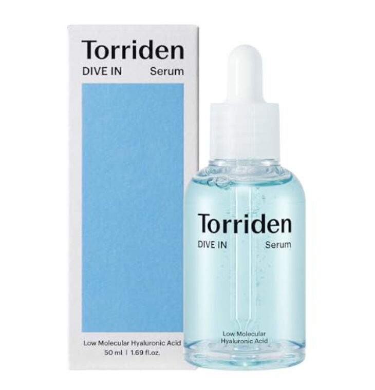 Torriden DIVE-IN Low-Molecular Hyaluronic Acid Serum, 1.69 fl oz | Deep hydration for dry skin type | Vegan, Clean, Cruelty-Free Korean Skin Care