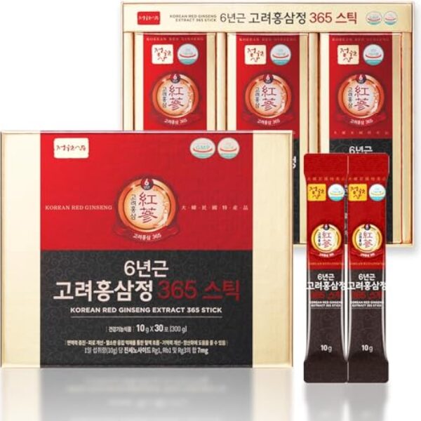 JUNGWONSAM 6 Years Korean Red Ginseng 365 Stick