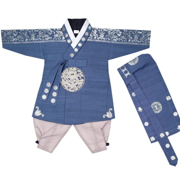 Boy Baby Hanbok First Birthday Party Celebrations Korean Traditional costumes 100th days Baikil Dol NP07 (100th days (Baikil))